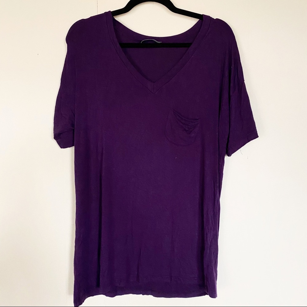 Deep Purple Pocket Tee